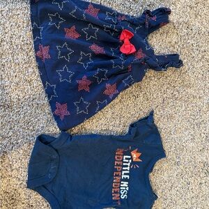 Starry Blue Dress and Onesie